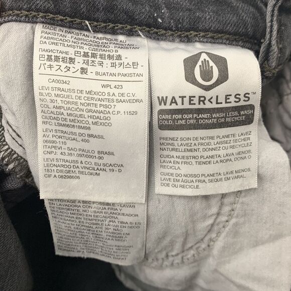 Levi’s Wedgie Skinny Black‎ Denim Sz 25 - Picture 7 of 9